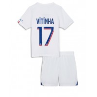Fotbalové Dres Paris Saint-Germain Vitinha Ferreira #17 Dětské Alternativní 2022-23 Krátký Rukáv (+ trenýrky)